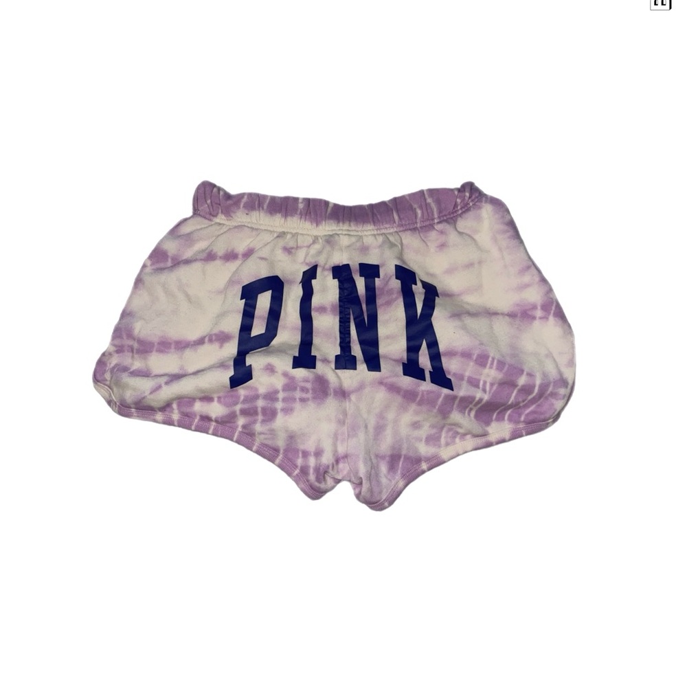 Y2K vintage 2000s PINK Victoria's Secret Purple Tie-Dye sweat Shorts